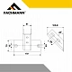 Опора напольная для страт-профиля 45 V сталь 4 мм оцинкованная FACHMANN